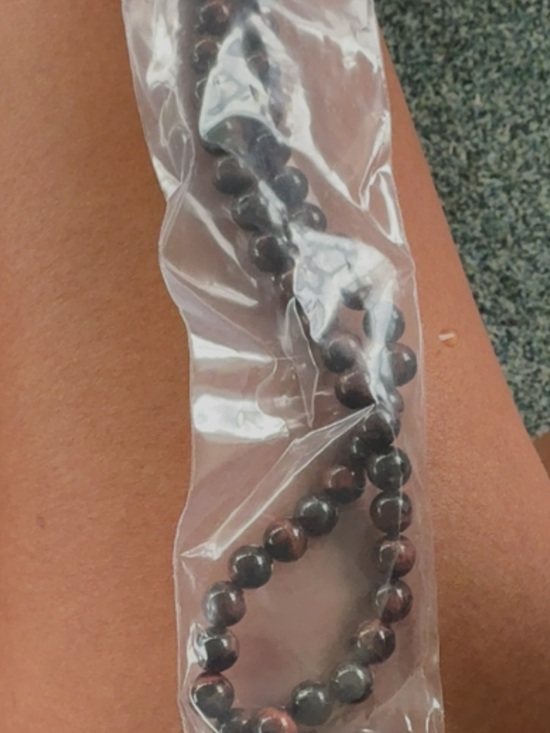 Jewelry - Beaded Stretch Bracelet in Dark Brown and Black